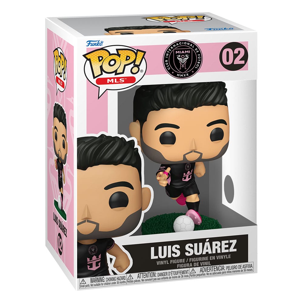 Funko POP! MLS Sports - Luis Suarez (Inter Miami, divisa away) Figura in vinile 9 cm