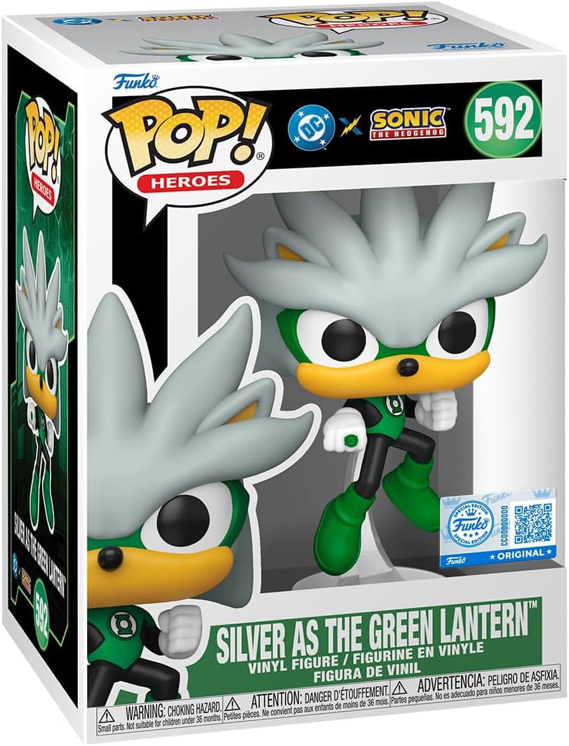 Funko POP! Movies: Justice League e Sonic the Hedgehog - Figura in vinile, 9 cm