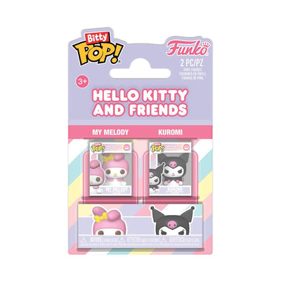 Hello Kitty Bitty POP! My Melody e Kuromi 2 cm Funko Vinyl Figures 2-Pack