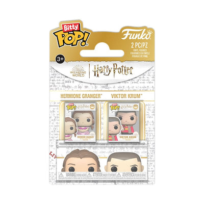 Harry Potter Bitty POP! Mini Figure in Vinile 2 Pezzi Hermione e Krum 2,5 cm Funko