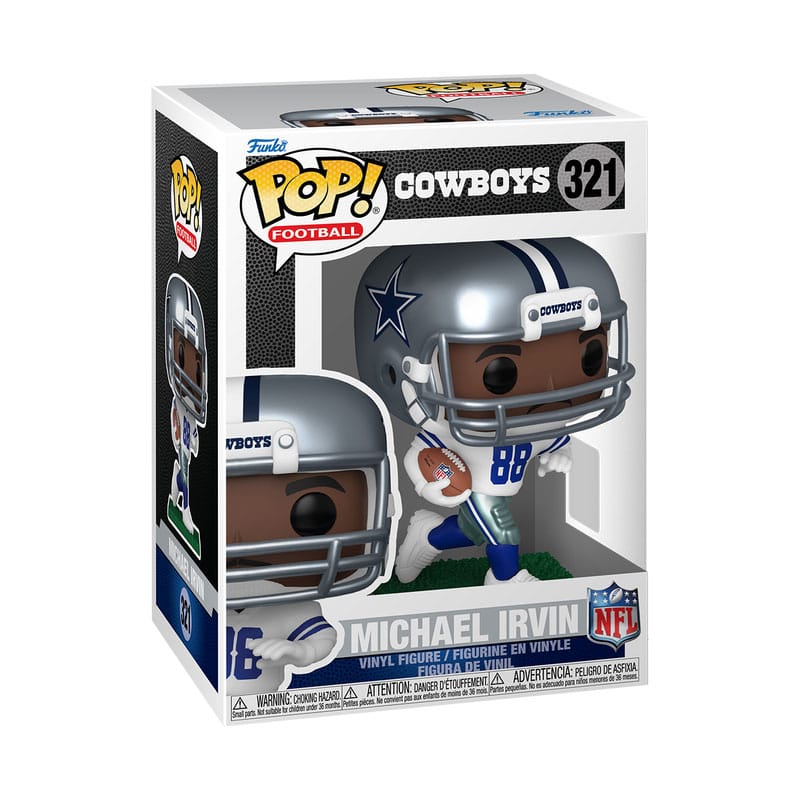 Funko POP! Sports NFL Legends: Michael Irvin (Cowboys) - Figura in vinile 9 cm
