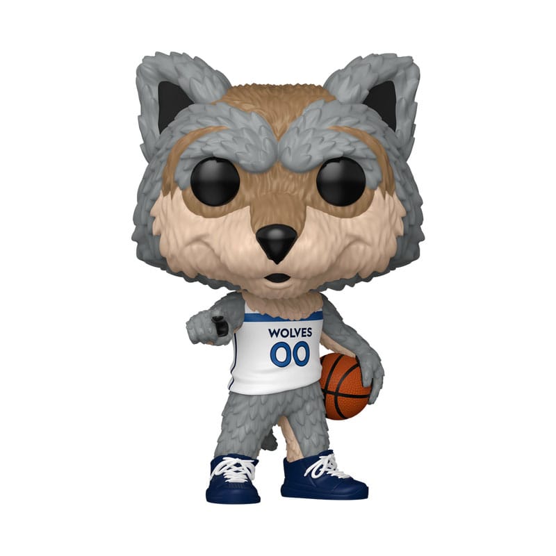 Funko POP! NBA Legends: Crunch the Wolf, Mascotte Minnesota Timberwolves, Figura in Vinile 9 cm