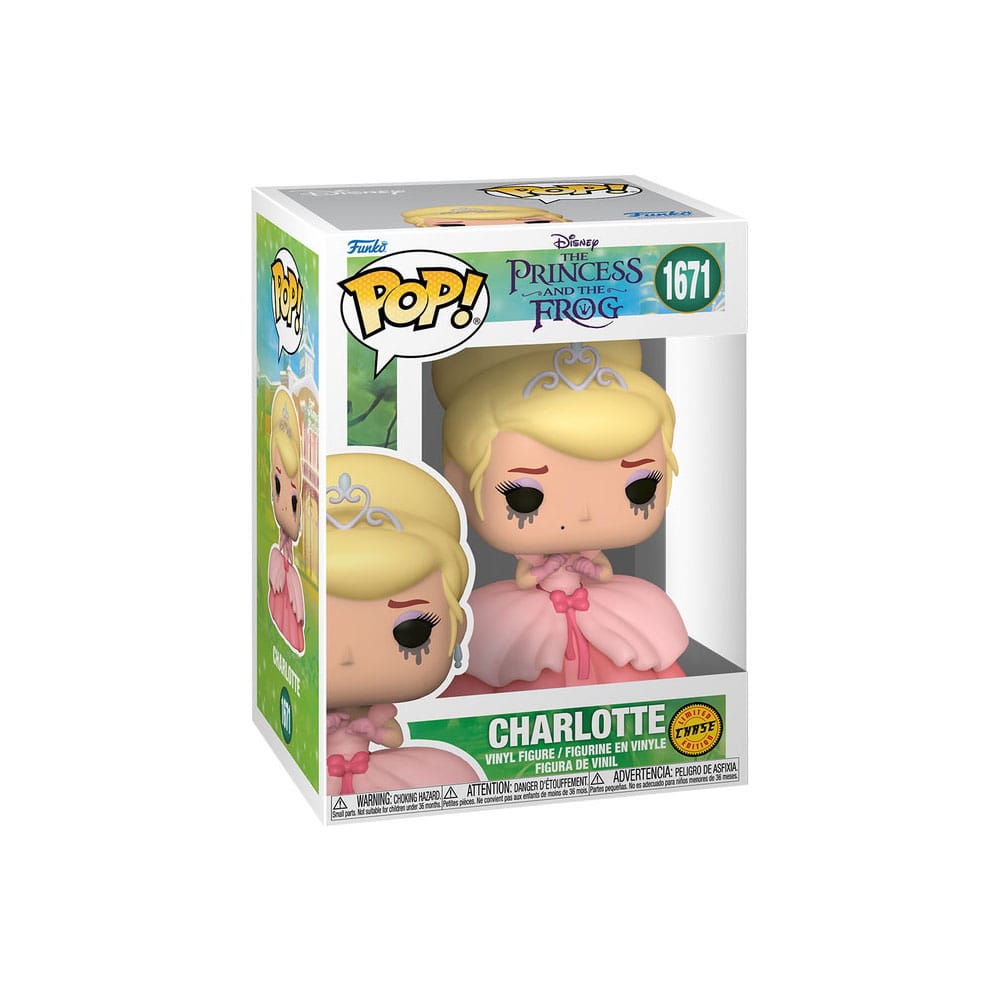 Funko POP! The Princess and the Frog Charlotte con Variante Chase - Figura in Vinile 9 cm, Confezione da 6