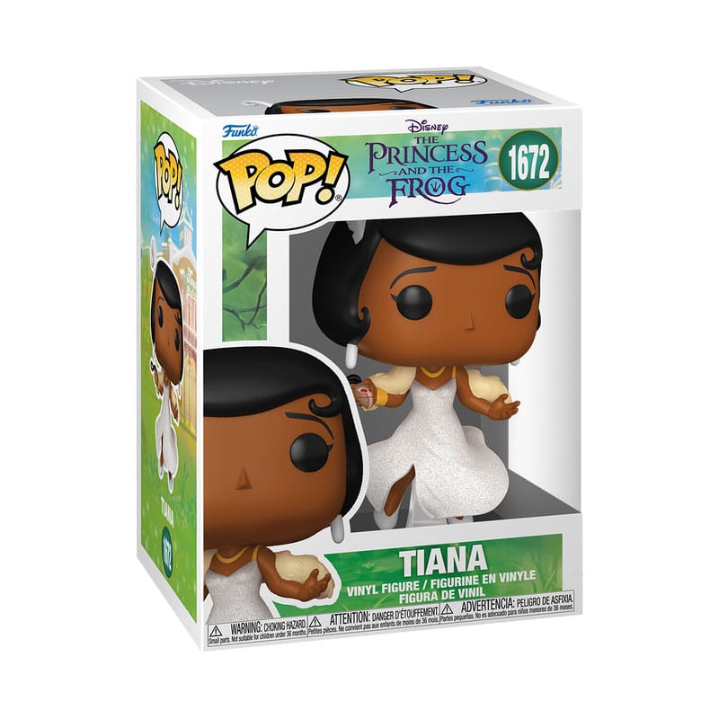 Funko POP! Disney La Principessa e il Ranocchio - Tiana con Glitter, Figura in Vinile 9 cm