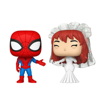 Marvel POP! Vinyl 2-Pack Superhero Couples – Spider-Man & Mary Jane 9 cm, Funko