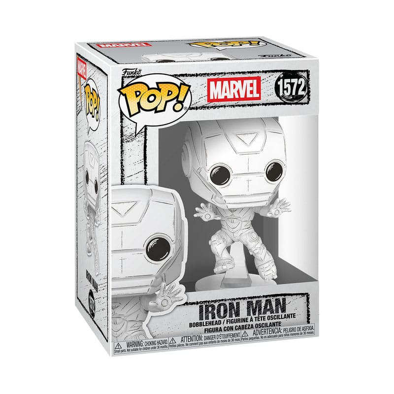Marvel POP! Figura in Vinile Sketched - Iron Man 9 cm - Funko