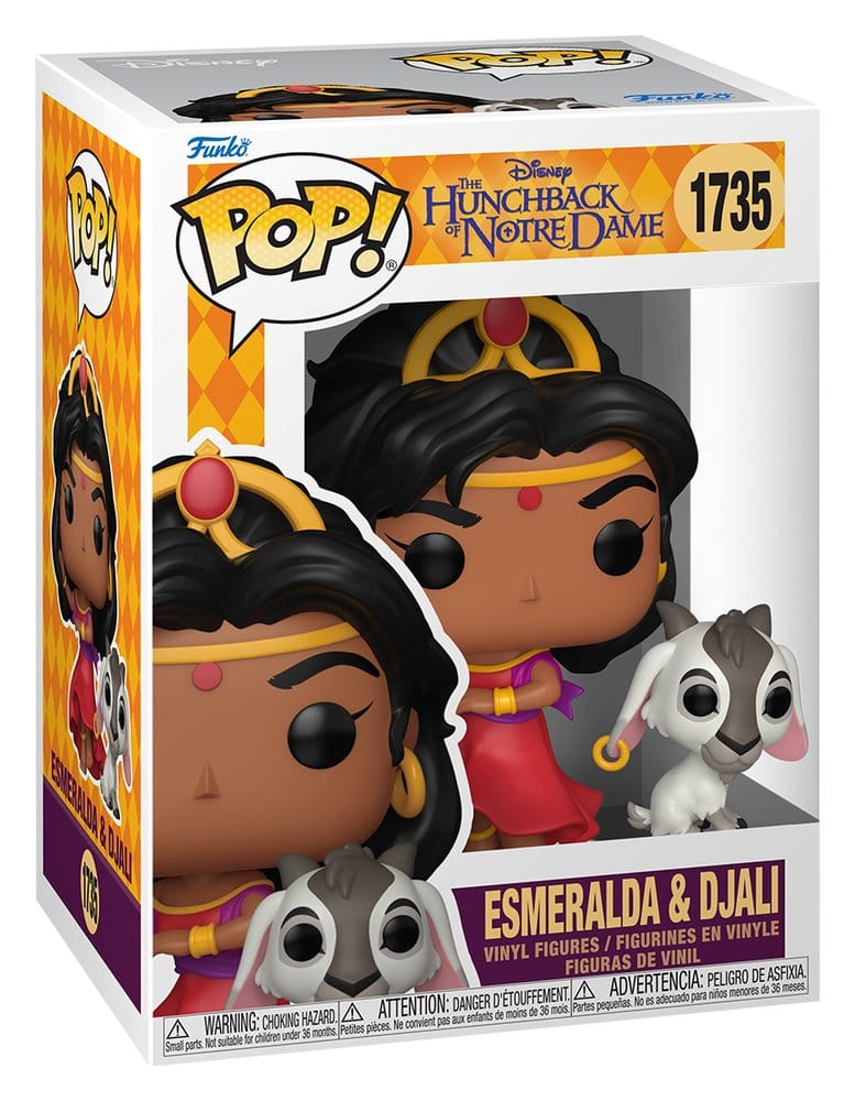 Funko POP! Il Gobbo di Notre Dame - Esmeralda & Djali Figura in Vinile 9 cm