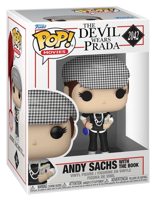 The Devil Wears Prada POP! Movies Action Figure Andy Sachs con il libro 9 cm Funko