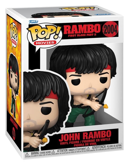 Rambo POP! Movies Figura in Vinile John Rambo con Arco 9 cm - Funko