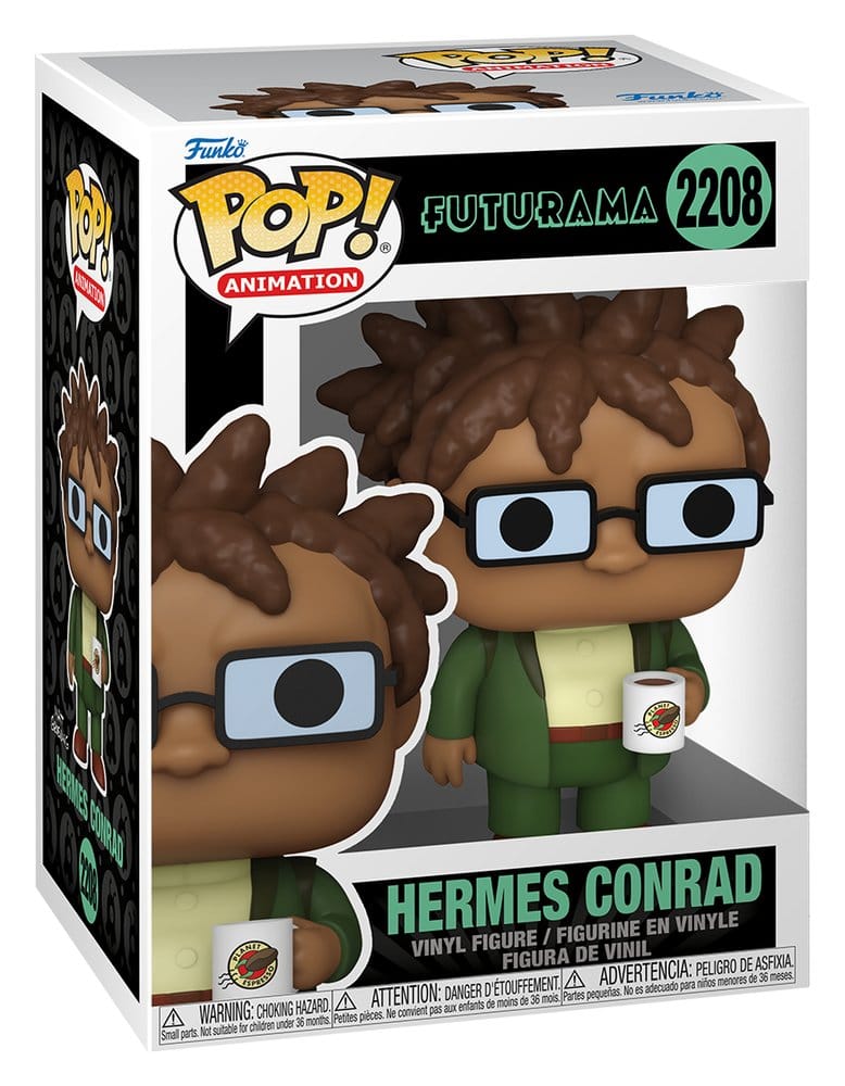 Futurama Pop! Animation Figura in Vinile Hermes con Tazza 9 cm - Funko