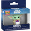 Star Wars: The Mandalorian and Grogu Pocket POP! Portachiavi in Vinile 4 cm Grogu con Popcorn – Espositore da 12 – Funko