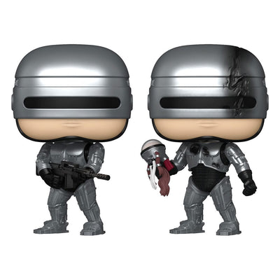 RoboCop POP! Movies Figura in Vinile Metallic con Chase - Funko, 9 cm, Confezione da 6