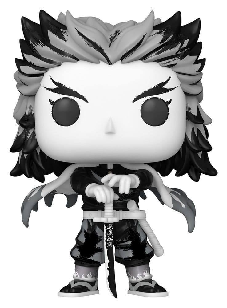 Demon Slayer: Kimetsu no Yaiba POP! Animation Rengoku (Sumi-Ink) Figura in Vinile 9 cm