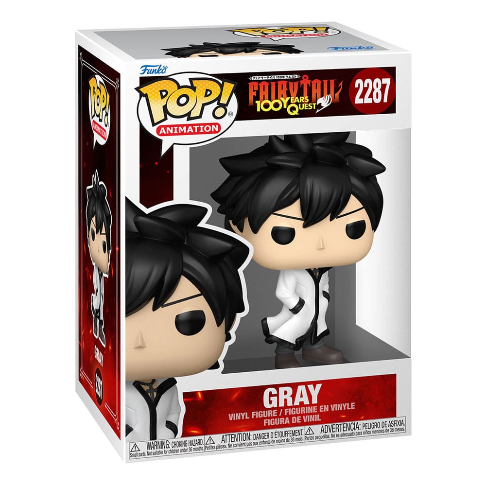 Fairy Tail 100 Year Quest POP! Animation Figure in Vinile Gray con Variante Chase 9 cm, Set da 6 Funko