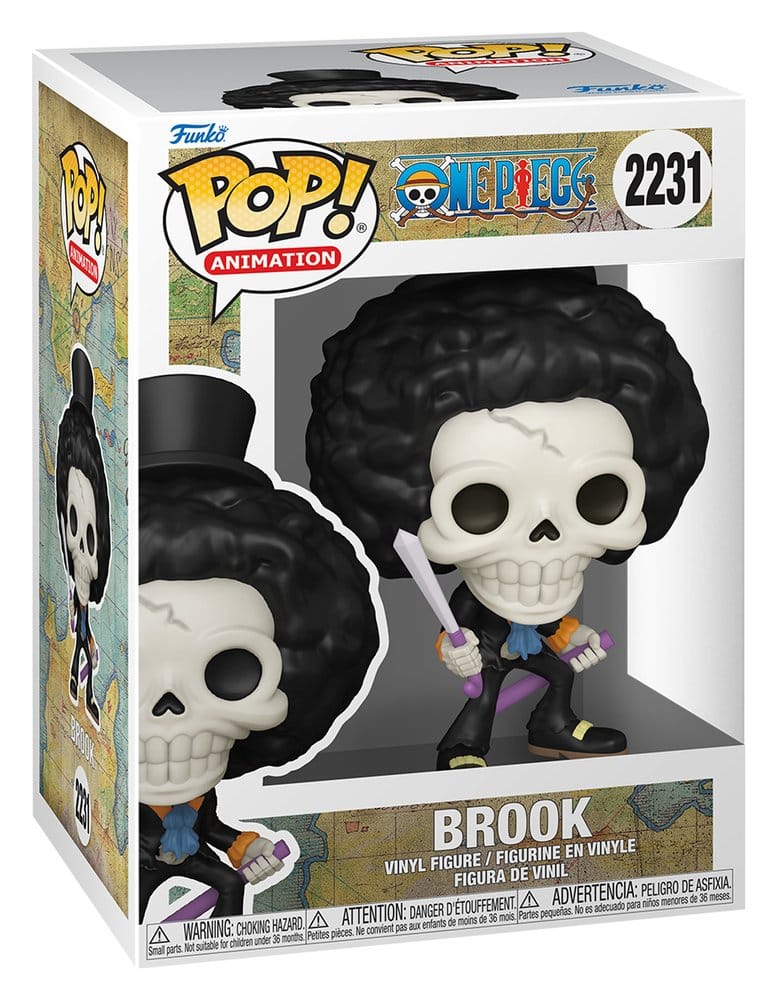 One Piece POP! Animation Figura in Vinile Brook (Refresh) 9 cm - Funko