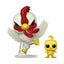 Funko POP! & Buddy Rooster Fighter Keiji & Piyoko Figura in Vinile 9 cm