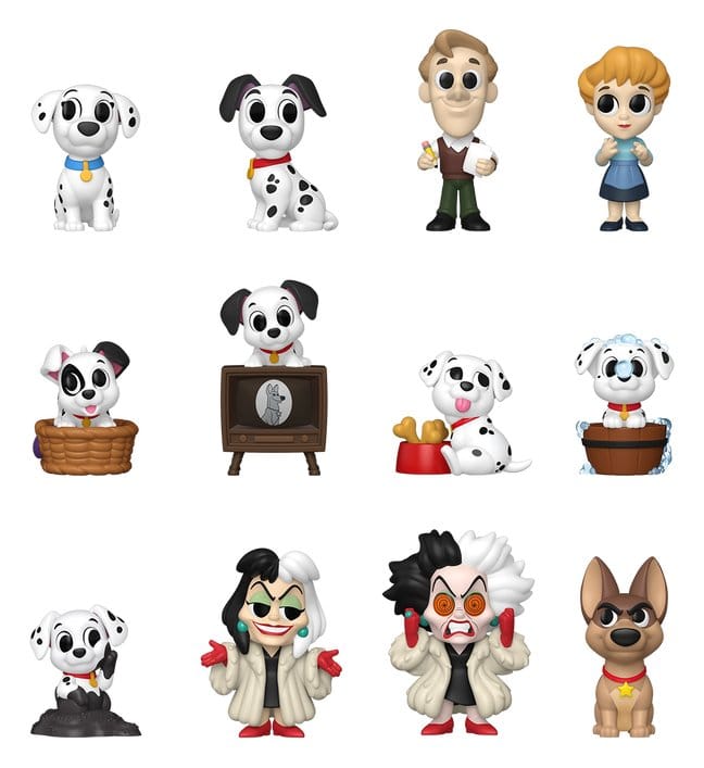 Funko La Carica dei 101 Mini Figure in Vinile 5 cm - Espositore con 12 Scatole Cieche