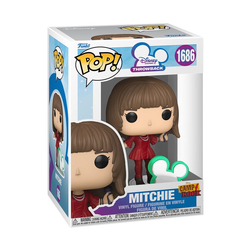 Funko POP! Disney Channel Retro - Mitchie con Icona Disney, Figura in Vinile 9 cm