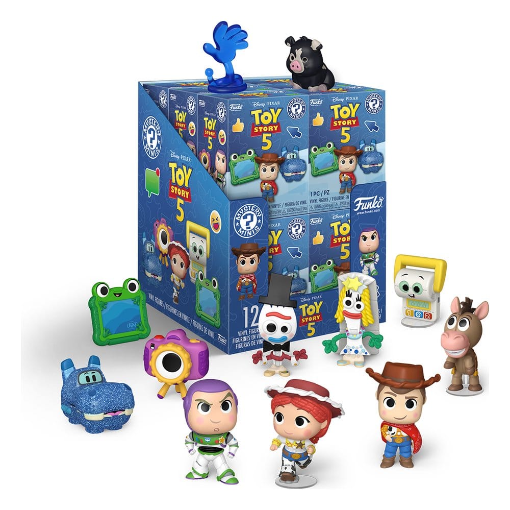Toy Story 5 Mini Figures Display da 12 Blind Box con Mini Action Figure in Vinile Funko