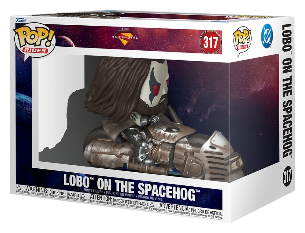 Supergirl (2026) POP! Rides Figura in Vinile Lobo sullo Spacehog 15 cm - Funko