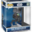 Star Wars: The Mandalorian and Grogu POP! Rides Deluxe Figure in Vinile Bobblehead - Il Mandaloriano con Grogu su AT-RT dell'Impero Remnant, 9 cm, Funko