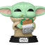 Star Wars: The Mandalorian and Grogu - Grogu con panino, figura in vinile POP! 9 cm