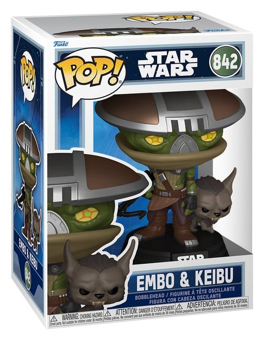 Star Wars: The Mandalorian e Grogu POP! & Buddy Figura in Vinile Embo e Keibu 9 cm - Funko