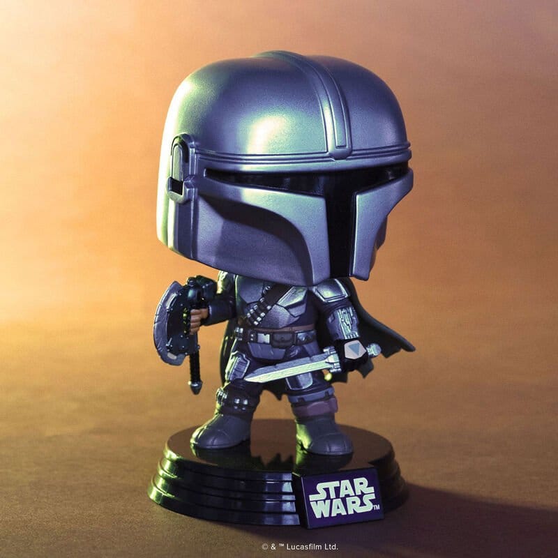 Star Wars: The Mandalorian e Grogu POP! Figura in vinile - The Mandalorian (Dual Wield) 9 cm, Funko