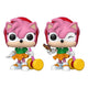 Sonic - Amy Rose con Piko Hammer, figura in vinile POP! Games con Chase - Funko, 9 cm