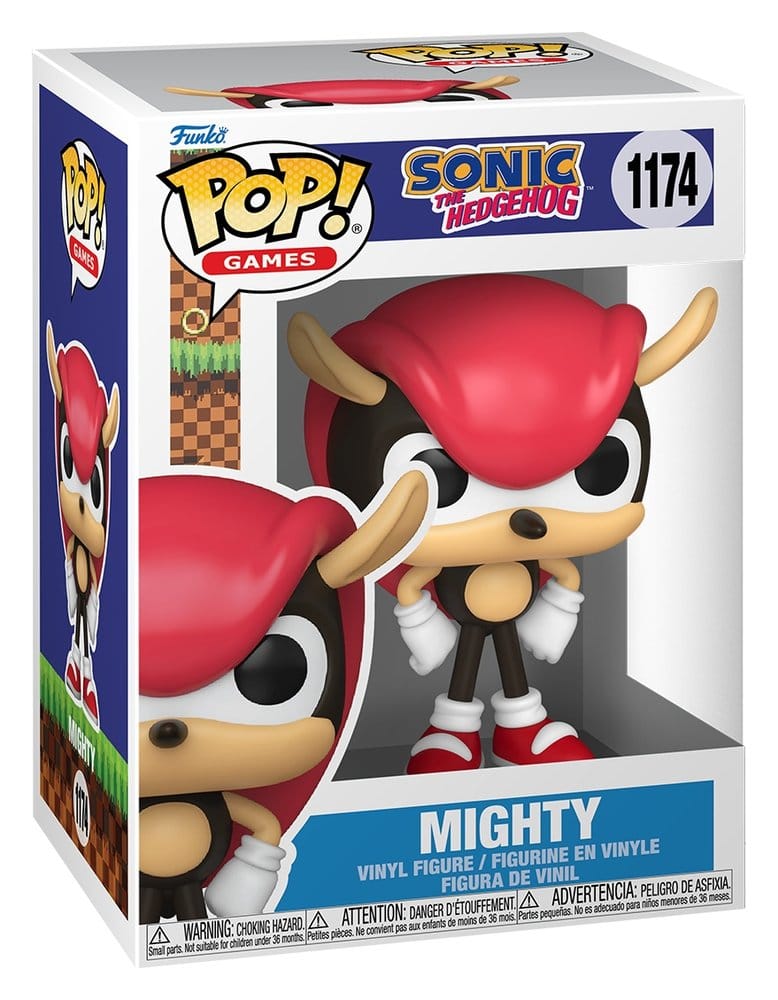 Sonic - The Hedgehog POP! Movies Mighty the Armadillo - Figura in vinile Funko, 9 cm