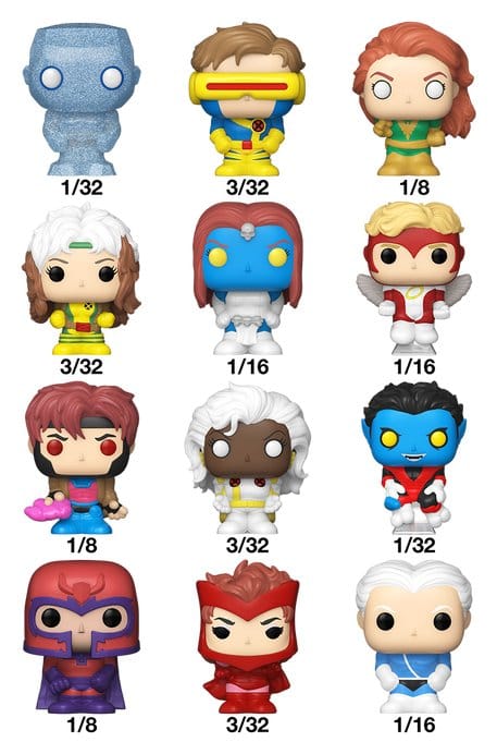 X-Men Bitty POP! - Espositore da 32 Figure Mistery (2,5 cm) - Funko