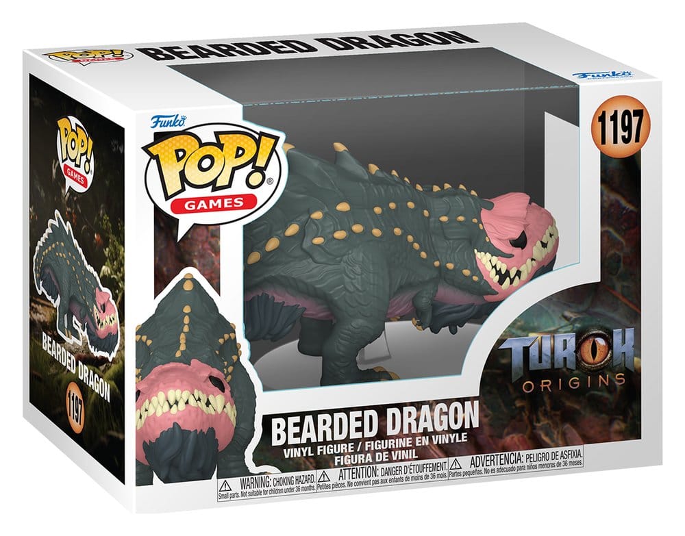 Turok POP! Games Figura in Vinile Bearded Dragon 9 cm - Funko