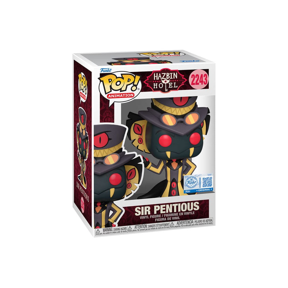 Hazbin Hotel POP! Animation Sir Pentious con Variante Chase, 9 cm, Assortimento da 6 Funko