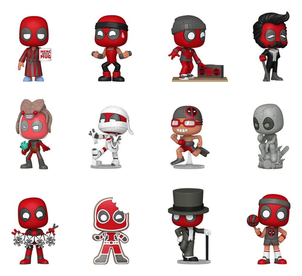 Marvel Comics Mystery Mini Figure 5 cm Deadpool Serie 5 Espositore (12) - Funko