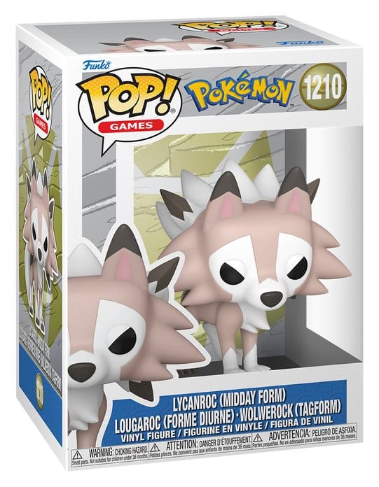 Pokémon POP! Games Action Figure Lycanroc (Midday) 9 cm Funko
