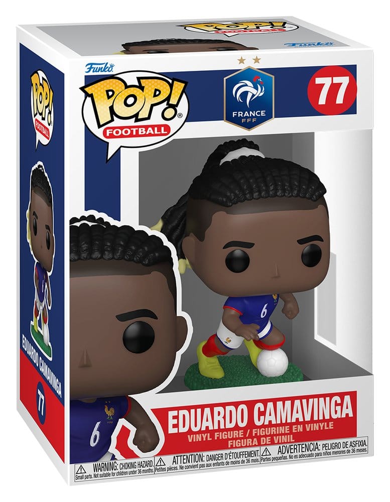 Funko POP! Football: Eduardo Camavinga (Francia) - Figura in vinile 9 cm