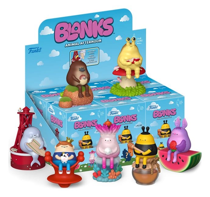 Funko Legacy POP! Blonks Animal Afternoon Premium Blind Box con Chase, 10 cm, assortimento da 6 pezzi