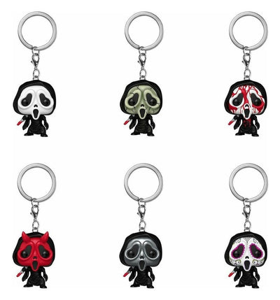 Scream Funko POP! Portachiavi Ghost Face 4 cm Espositore (12 pezzi)