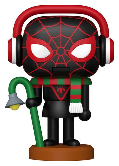 Funko Pop! Marvel Miles Morales - Edizione Natalizia, Action Figure 9 cm
