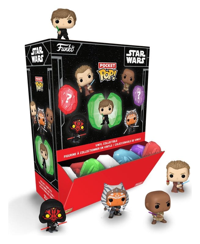 Star Wars Mystery Pocket POP! Vinyl Figure Kyber Crystals Display da 12 Mini Figure Funko
