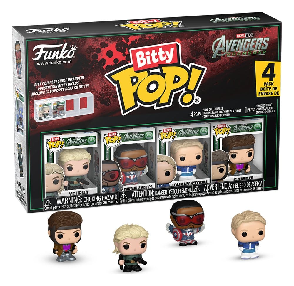 Avengers: Doomsday Bitty POP! Figure in Vinile 4-Pack Serie 1 da 2,5 cm Funko
