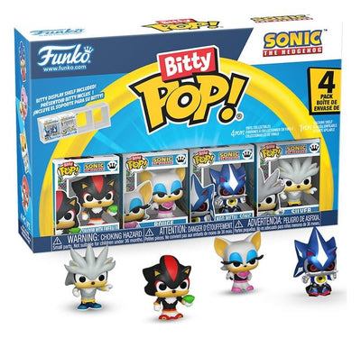 Sonic Bitty POP! Mini-figure in vinile 4 pezzi con Shadow, 2,5 cm - Funko
