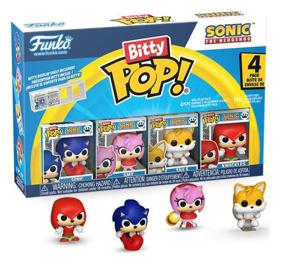 Sonic Bitty POP! 4-Pack – Mini-figure in vinile da 2,3 cm, Funko