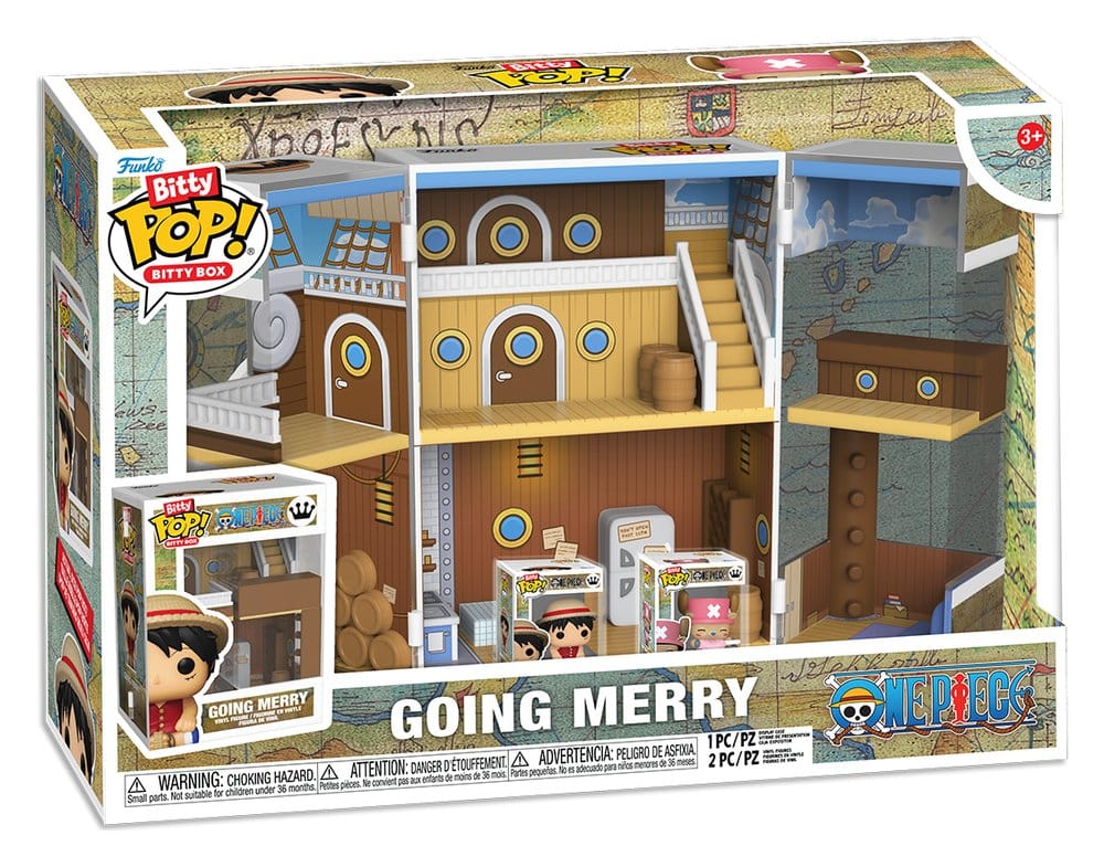 One Piece Bitty POP! Bitty Box Display con 2 Figure in Vinile Going Merry - Funko