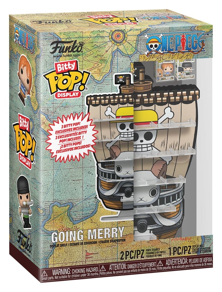 One Piece Bitty POP! Espositore con Figure in Vinile Going Merry - Funko
