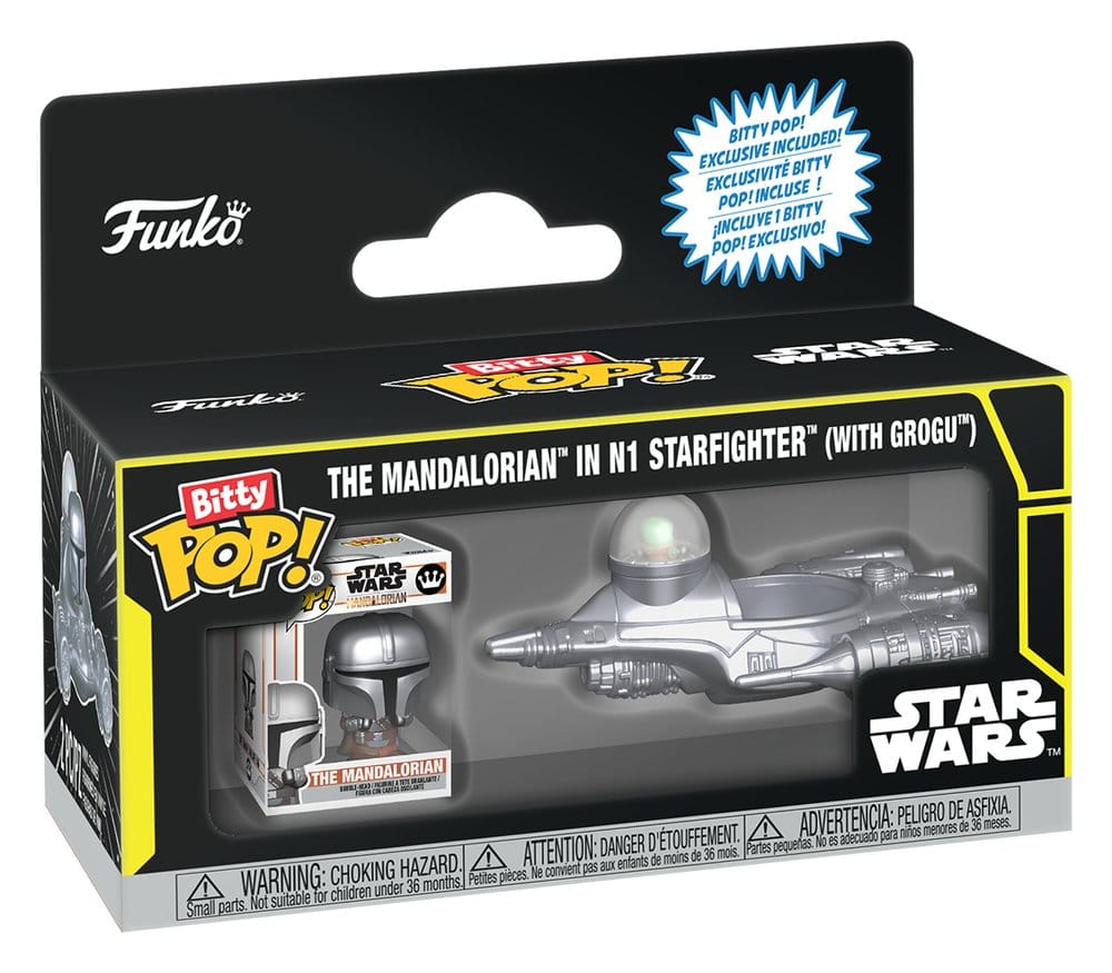 Star Wars Bitty POP! Ride Figura in Vinile N1 con Mando 2,5 cm - Funko