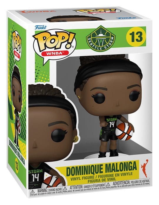 Funko POP! WNBA Legends - Dominique Malonga (Seattle Storm) Figura in vinile 9 cm