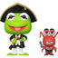 Funko POP! & Buddy I Muppet: L'Isola del Tesoro - Kermit e Polly in Vinile 9 cm