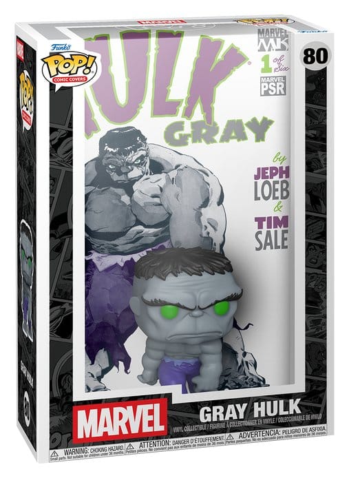 Marvel POP! Comic Covers Action Figure Gray Hulk 9 cm Funko