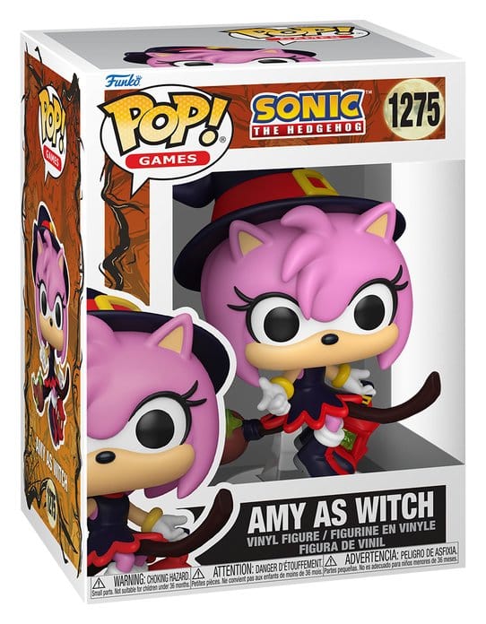 Sonic the Hedgehog POP! Games Action Figure Amy sulla Scopa 9 cm Funko